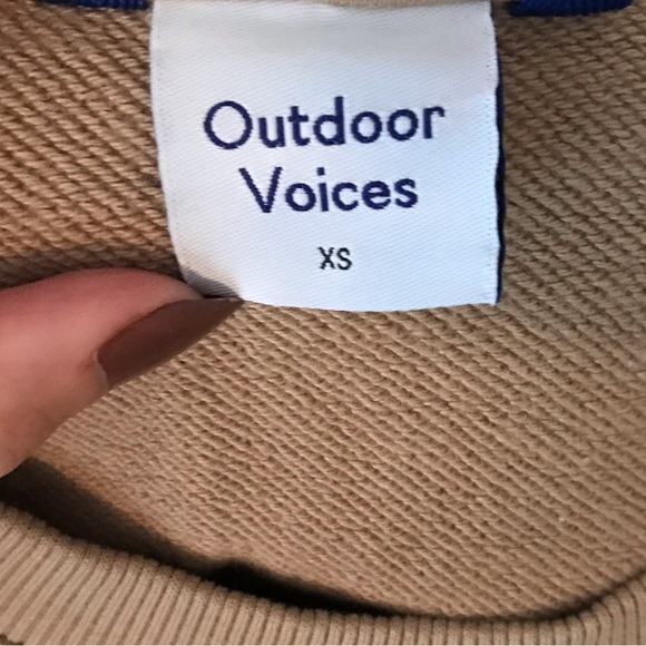 Outdoor Voices Limited Edition Tan Crew Sweatshirt - Picture 5 of 8